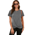 Womens O-neck short sleeve Tshirt