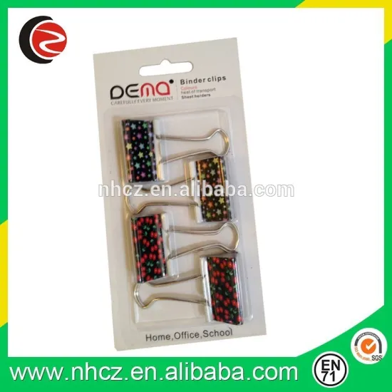 Custom Logo Metal Binder Clips