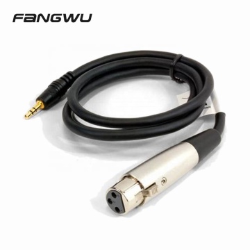 3 PIN XLR 여성 ~ 보조 3.5mm 스피커 마이크 균형 오디오 케이블 : 궁극적 인 연결 솔루션
