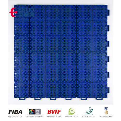 FIBA keurde 100% PP Sports Court Playground Flooring voor Basketball Court goed