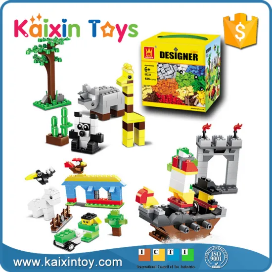 625pcs ABS plastic toys wange bulk building blocks bricks