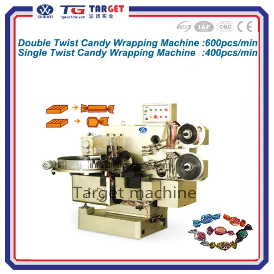 Automatic Double or Single twist candy wrapping machine