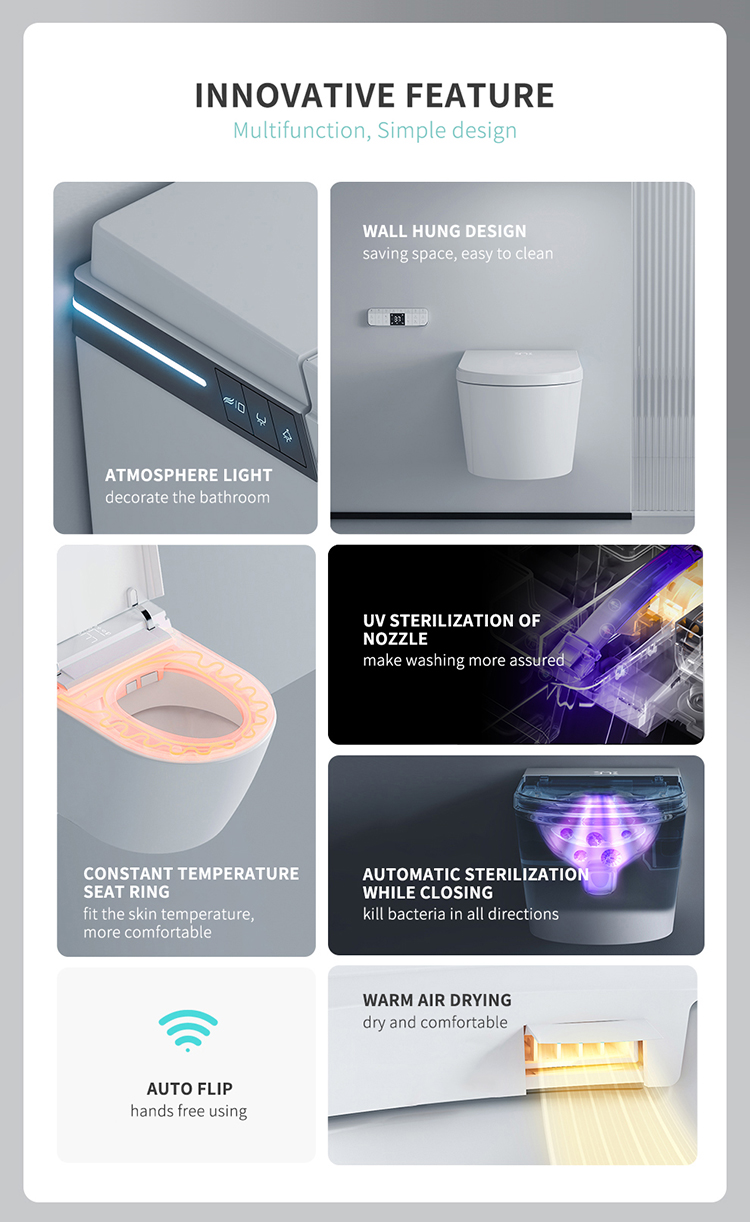automatic toilet features