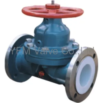 PFA/FEP lined house type Diaphragm Valve supplier