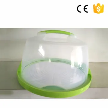 Popular clear small clear plastic cake box packaging design for cupcake