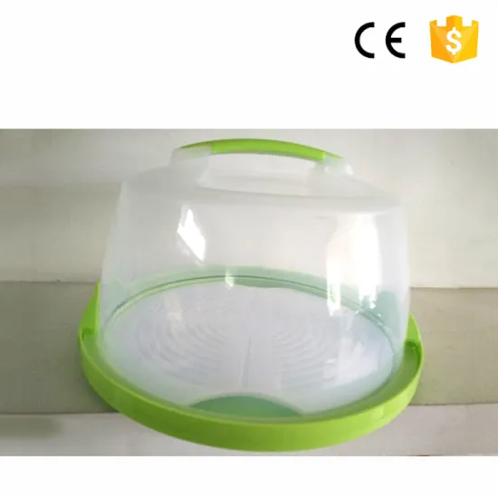 Popular clear small clear plastic cake box packaging design for cupcake