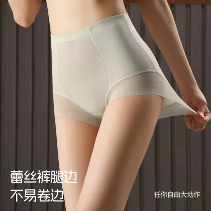 Custom Wholesale High-Elastic Mesh Traceless Underwear High-Rise Butt Lifting Breathable Lace Panties for Women