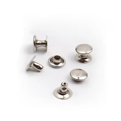 Made in China double cap metal rivet for leather bag