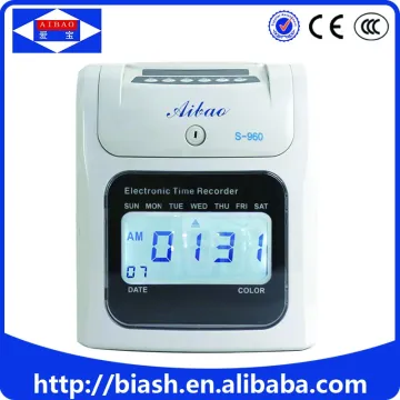 S960 employee punch card time attendance machine