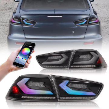 E9-mark RGB Tail Lights for Mitsubishi Lancer EX/EVO 2008-2018 - Colorful Animated Rear Lamps