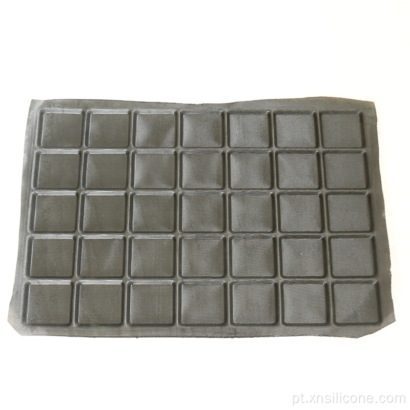 Moldes quadrados de bolo de bandeja de silicone antiaderentes