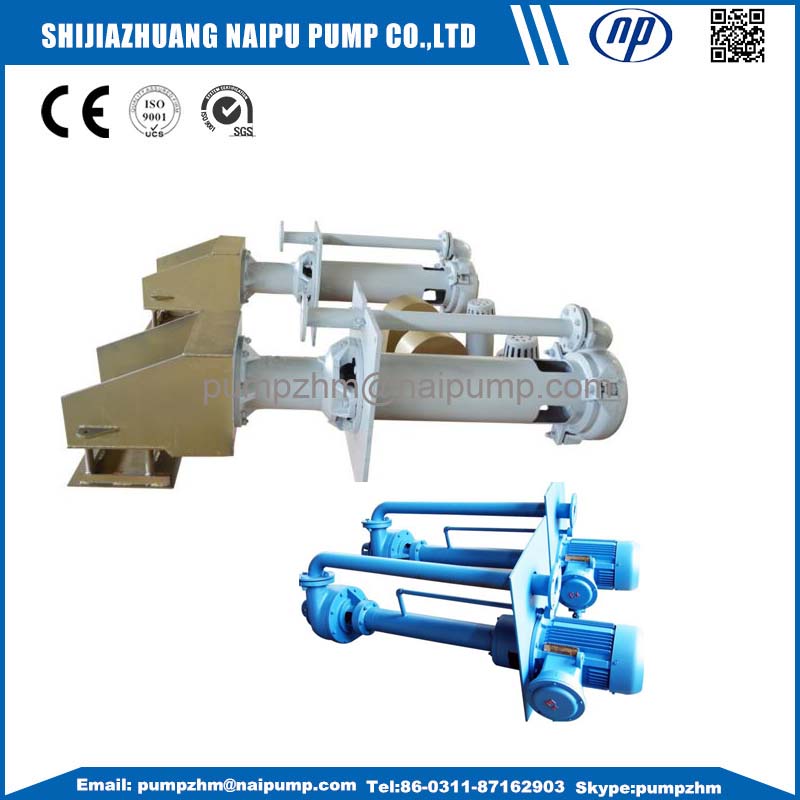 Bombas verticais de polpa centrífuga de aço inoxidável