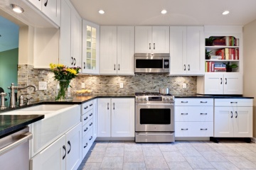 Hot Sell All White Lacquer Door Kitchen Cabinet