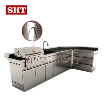 L Shape Products New Bar Counter Design Outdoor Kitchen Custom BBQ Grill