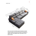 living room modern L-shaped fabric sofa household