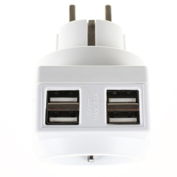 Universal Travel Plug Adapter with Extension Socket and 4 USB Ports