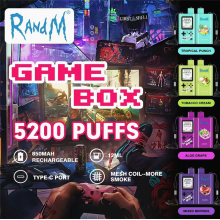 Randm Squid Box 5200 vape يمكن التخلص منها