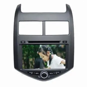 2DIN 8-inch Car GPS Navigation System for Chevrolet Aveo, with Dual-zone Source and Rear-view Camera