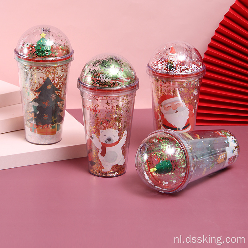 Microlandscape Plastic Cup Creative Glitter Summer Ice Cup