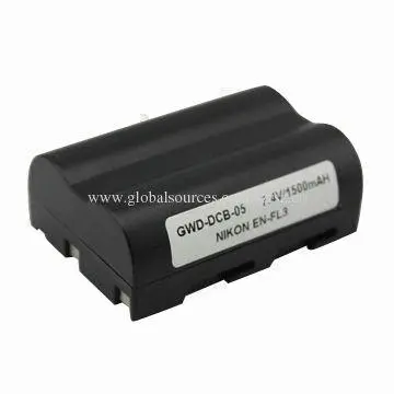 Camera batteries, Nikon EN-FL3, 7.4V/1500MAH
