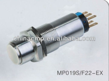 Interrupteur à bouton antidéflagrant en acier inoxydable CMP ip68
