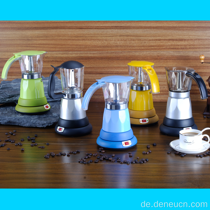 Runde Basis Elektrische Espresso 6 -Cups -Kaffeemaschine