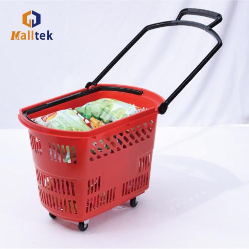 High quality grocery rolling shopping basket