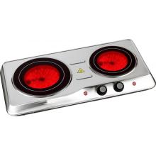 Double Infrared Ceramic Burner Cooking Cooker plate