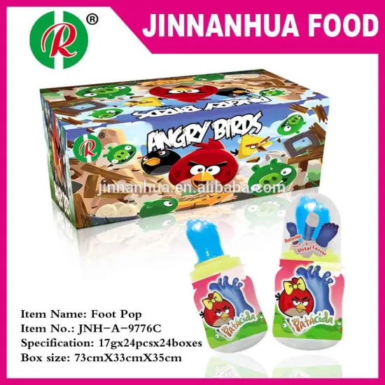 foot pop with powder candy