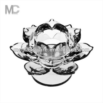 Lotus Style Decorative Votive Tealight Glass Candle Holder