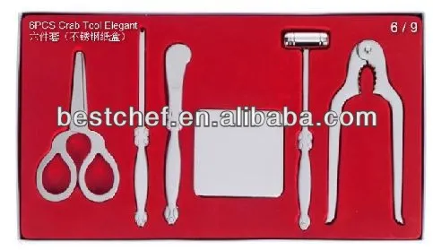 silver-plated 7-pcs Royal elegant cracker tools(gift box)