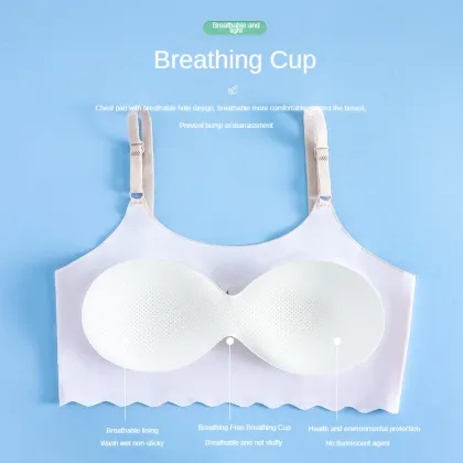 Girls Adjustable Camisoles Trackless Ice Silk Lingerie