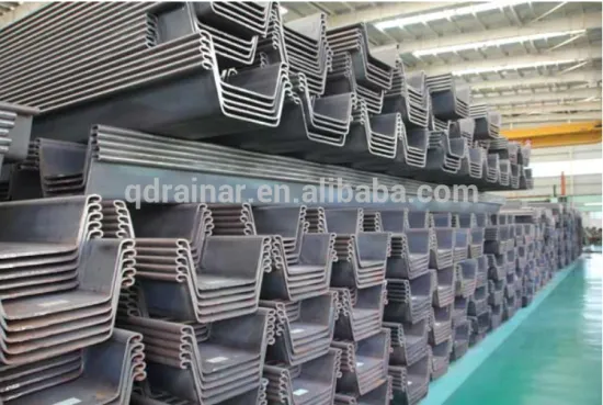 w400 ,w600 hot rolled U type sheet piling