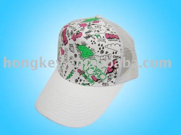 printing trucker mesh hat