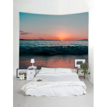 Tapestry Wall Hanging Ocean Sea Wave Beach Series Tapestry Sunrise Sunset Dusk Tapestry for Bedroom Home Dorm Decor