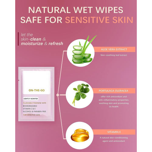 Khăn lau vệ sinh thân mật dành cho da nhạy cảm dùng một lần tùy chỉnh