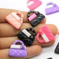 Wholesale Assorted Color 100Pcs Resin Handle Bag Decoration Crafts New Kawaii Rhinestone Women Bags Cabochons Jewelry Making DIY