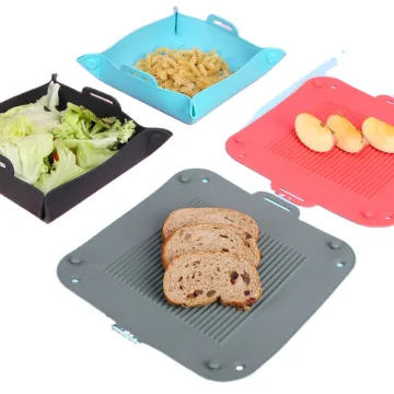 Air Fryer Silicone Round Liners: Multi-Purpose Baking Bakeware, Pizza Pan, Cake Mold, and Ovenware