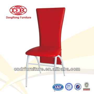 red PVC dining chair
