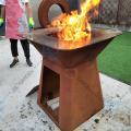 Corten Steel Antique Fire Pit BBQ