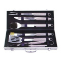 6pcs stainless steel BBQ set with aluminum box