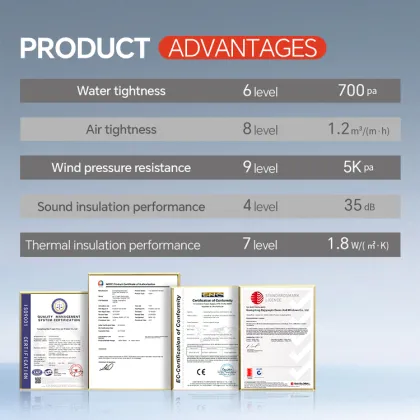 DERCHI NFRC USA Case Soundproof Double & Triple Glazed Floor to Ceiling Windows