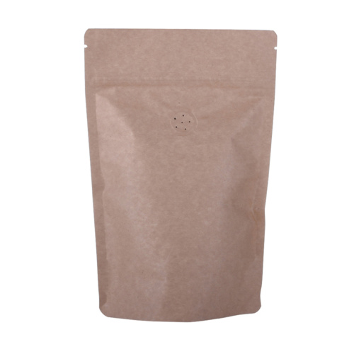 Custom printed standing up compost green packaging bags for coffee