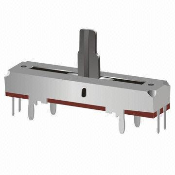 Slide Case Type Potentiometers, Rotational Life of 10,000 Cycles