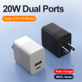 Mini Portable USB AC 20W Charger