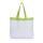 Pure color cotton canvas shopping bag