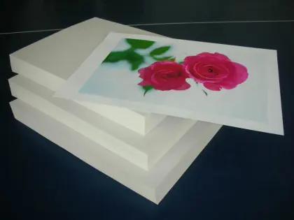 white double adhesive paper
