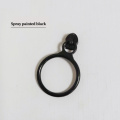 Spray painted black