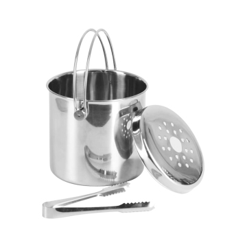 Stainless Steel Wine Cooler Bucket with Tong for 2L & 3L Beer Ice Cooler