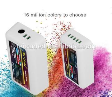 Mi-light 2.4G DC12V 24V led Controller RGBW + 4-Zone RF remote control for 5050 3528 Led Strip Light